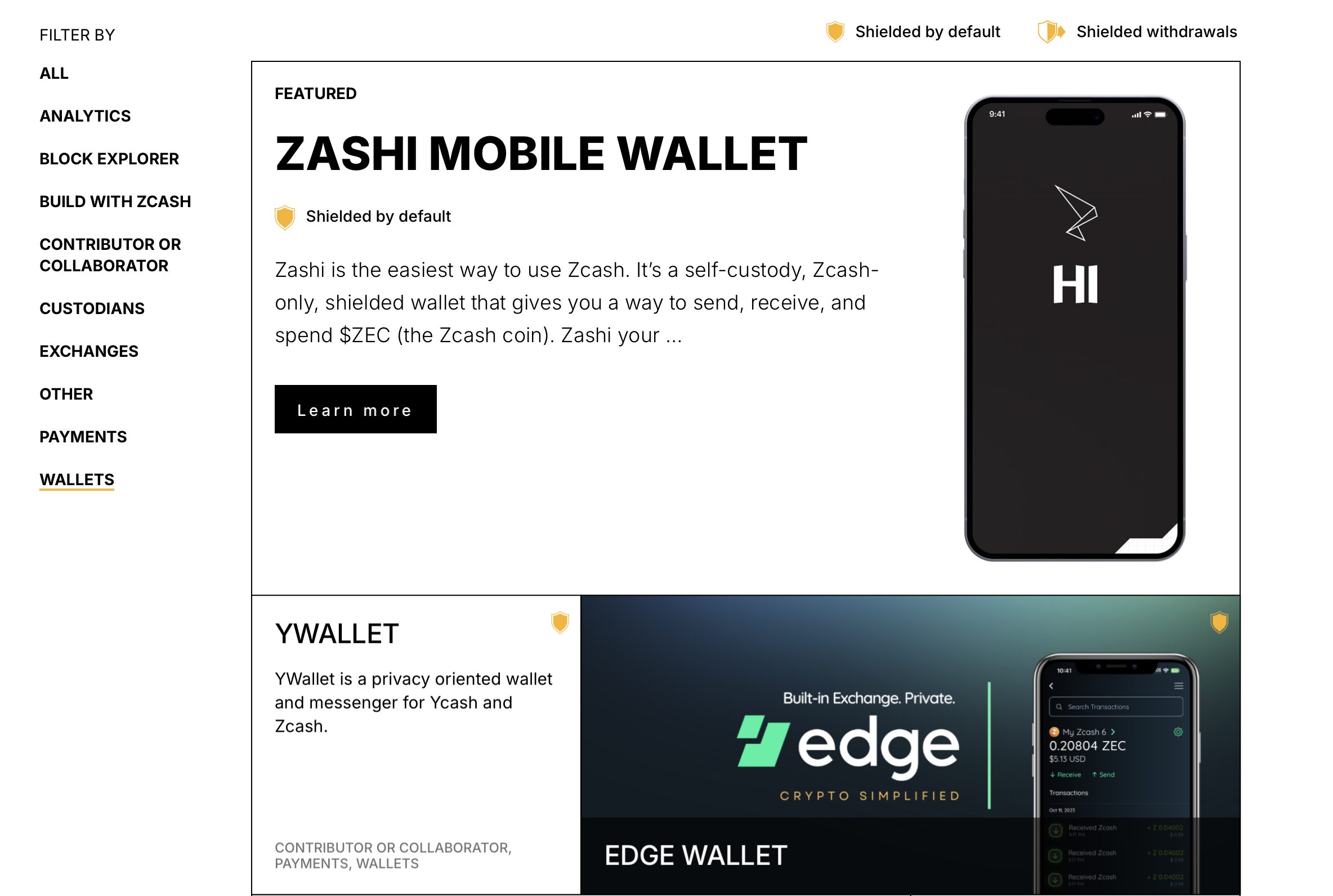 Zcash ZEC криптовалюта кошелёк