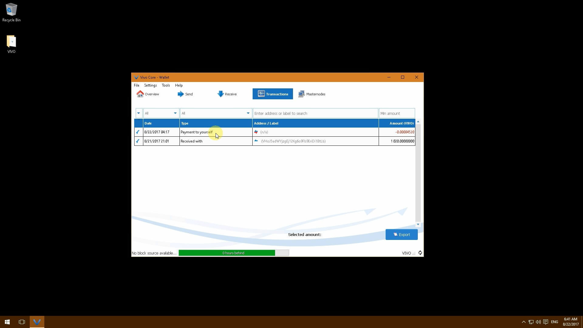 VIVO. Характеристики монеты, настройка мастерноды на Windows и её прибыльность.. Шаг четвёртый.. Фото.