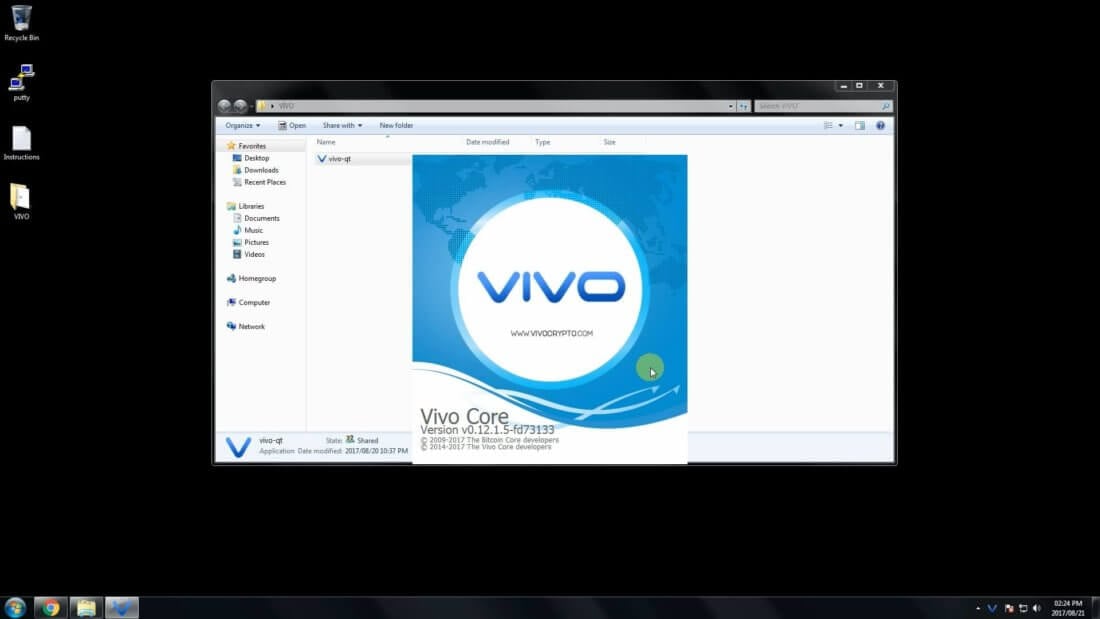 VIVO. Характеристики монеты, настройка мастерноды на Windows и её прибыльность. Шаг второй. Фото.
