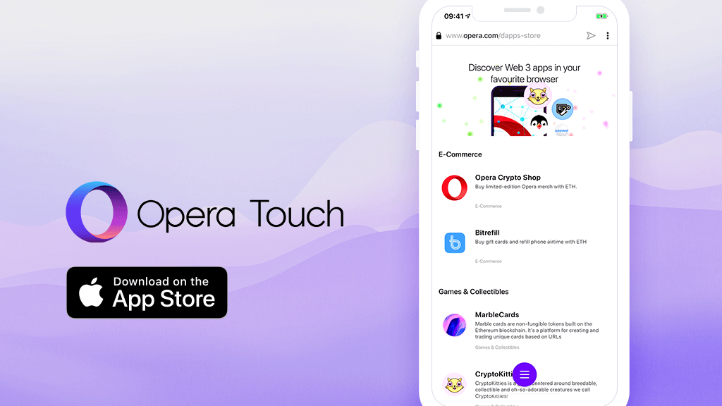 Браузер Opera со встроенным криптокошельком теперь есть и на iPhone. Фото.