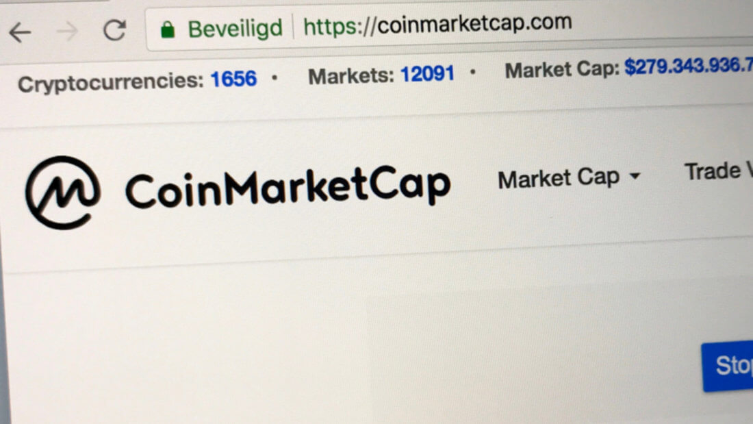 CoinMarketCap запустил новый рейтинг оценки криптовалютных бирж. Фото.