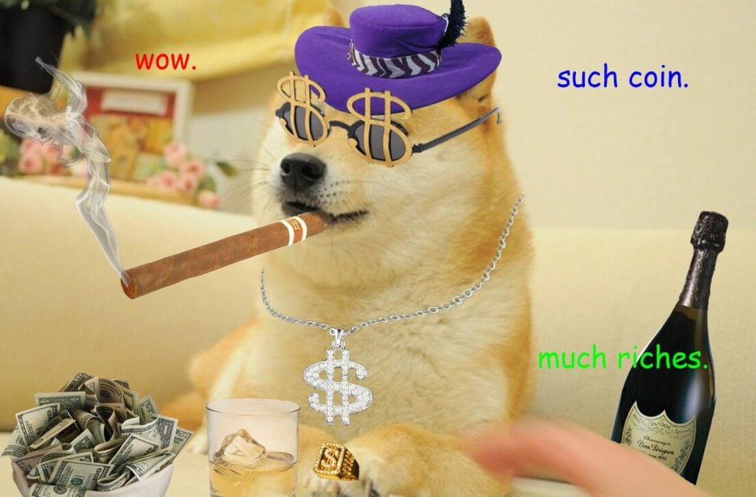 Dogecoin мем криптовалюта