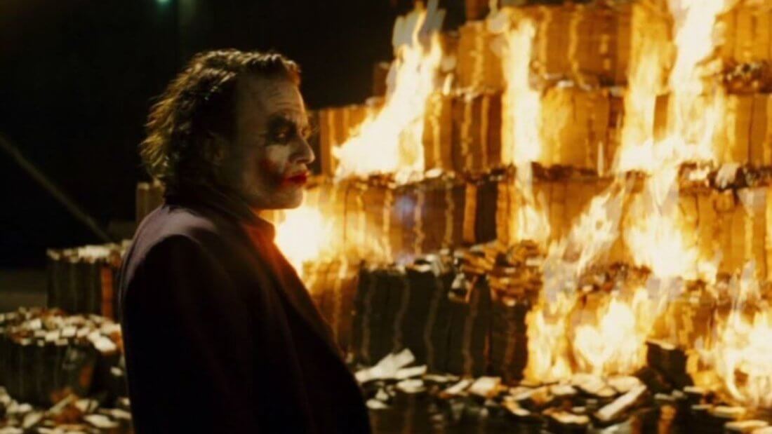 Джокер деньги пожар