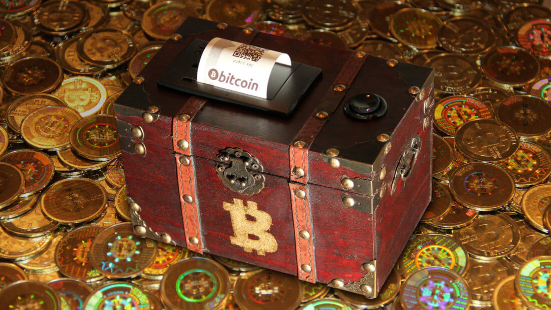 Сокровище биткоин ящик