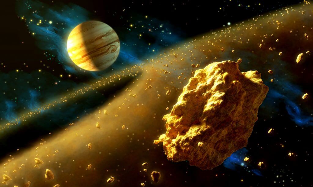 золото космос астероид