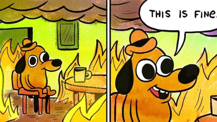 мем this is fine