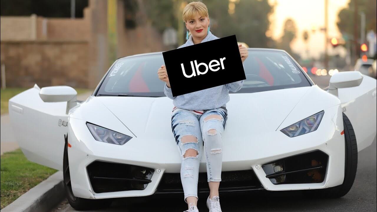 такси uber lamborghini