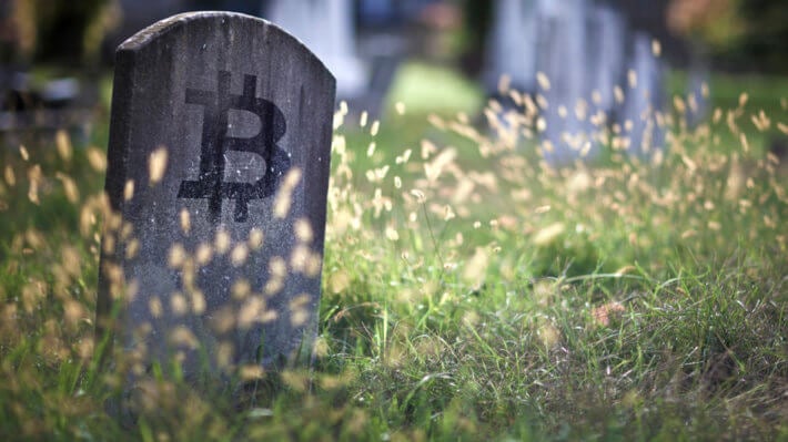 Биткоин надгробие криптовалюта