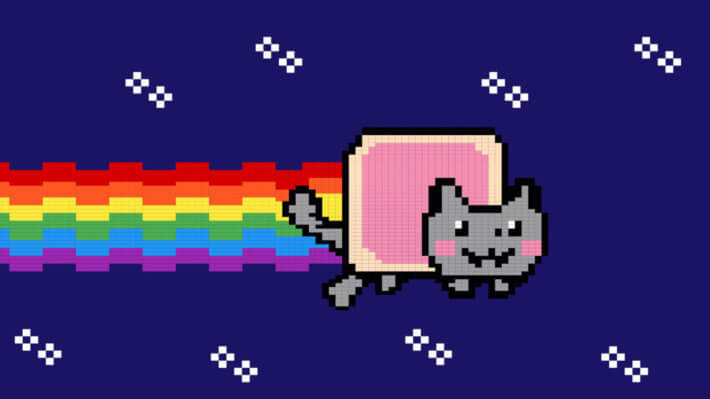 Nyan мем кот