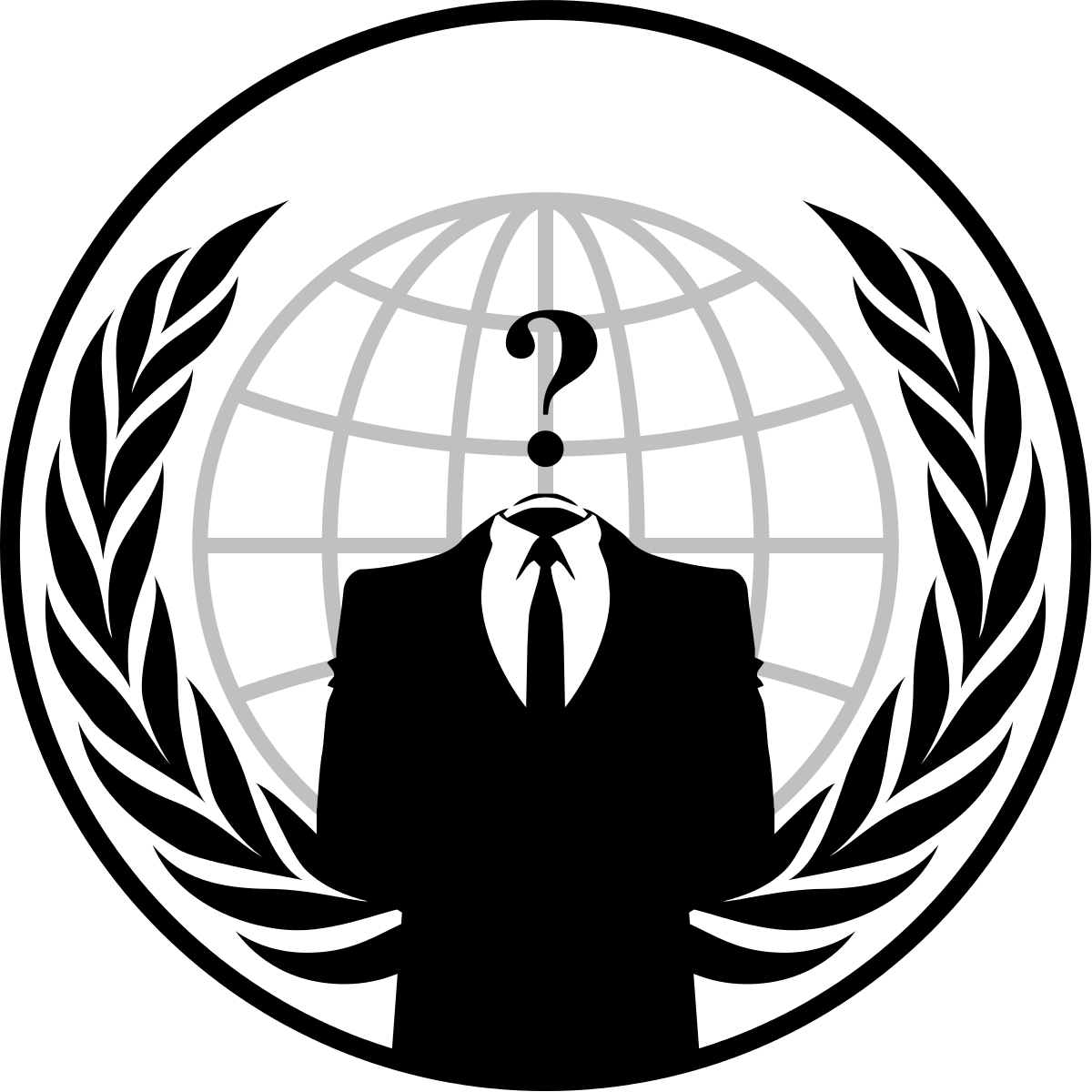 Эмблема Anonymous хакеры