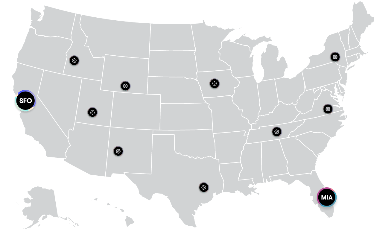 Как работает MiamiCoin? Карта следующих городов в проекте CityCoins. Фото.