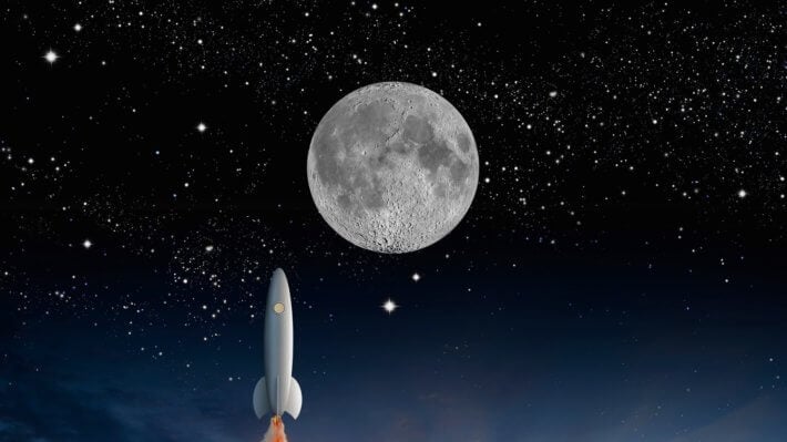 Луна ракета рост полет
