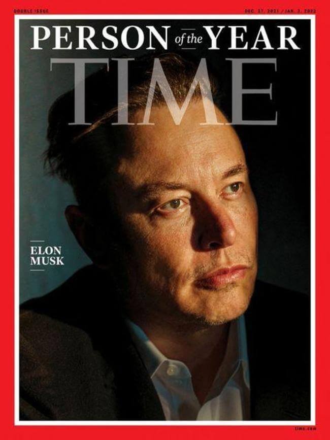 В чём преимущества криптовалют. CEO Tesla Илон Маск на обложке журнала TIME. Фото.