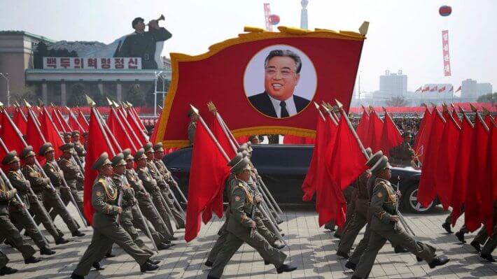 Северная Корея армия парад