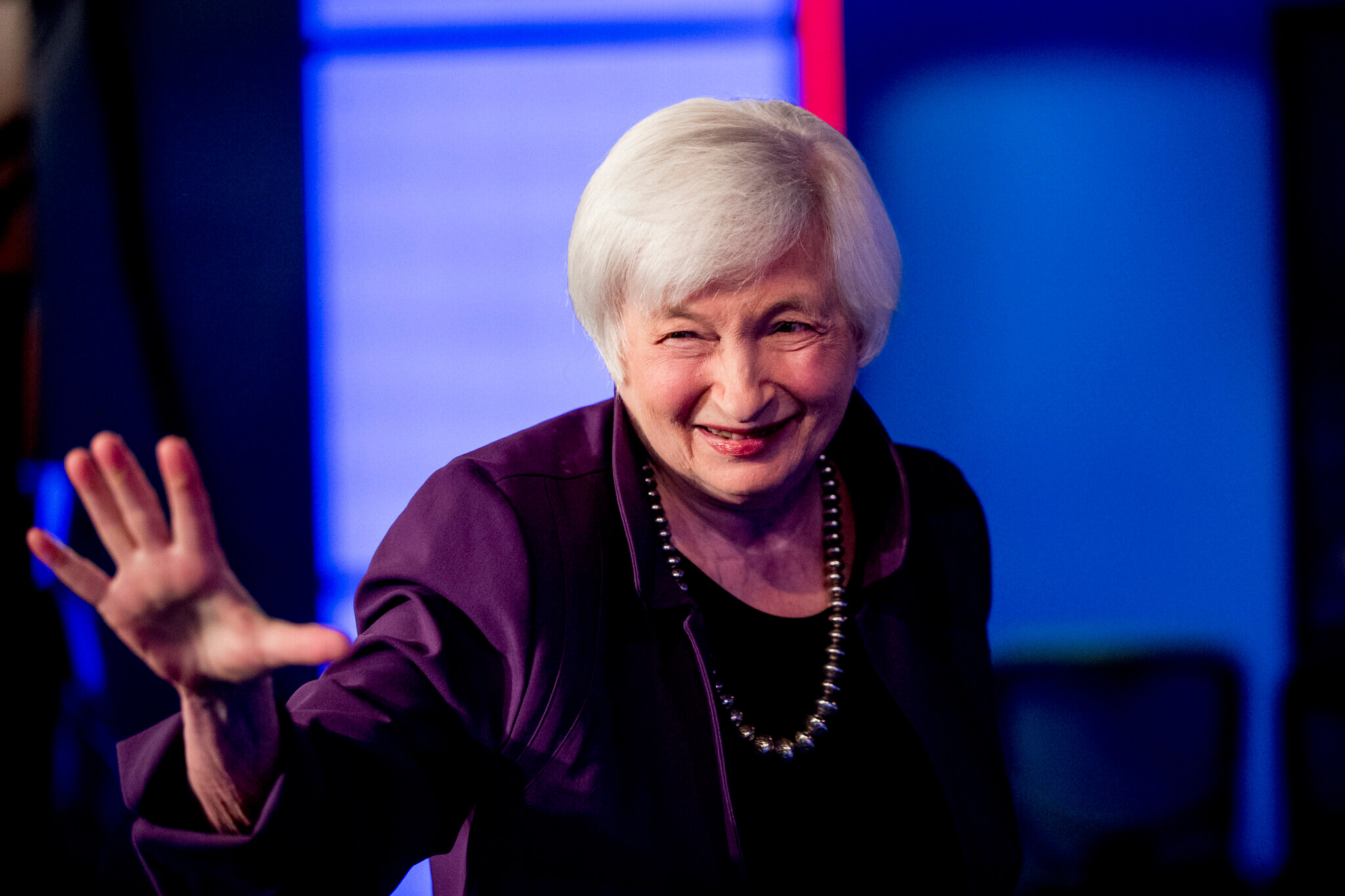 Кто поддерживает криптовалюты. Министр финансов США Джанет Йеллен. Фото.