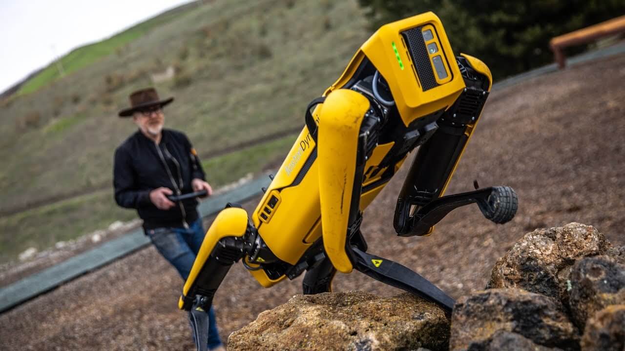 Как используют старые биткоины? Собака-робот Spot от Boston Dynamics. Фото.