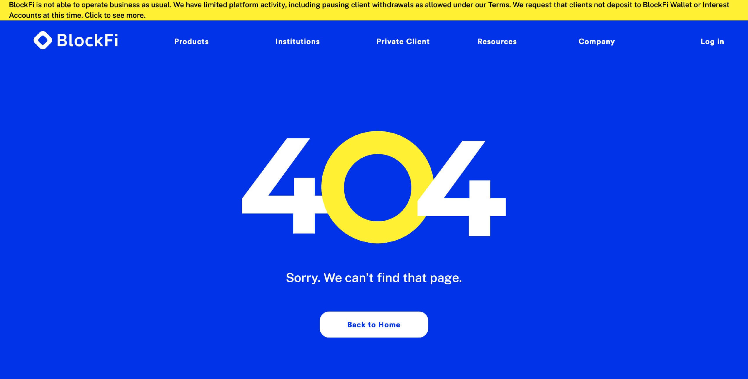 Лендинг-платформа BlockFi объявила о банкротстве. Как на это отреагировали в криптосообществе? Удалённая страница сотрудников компании BlockFi. Фото.