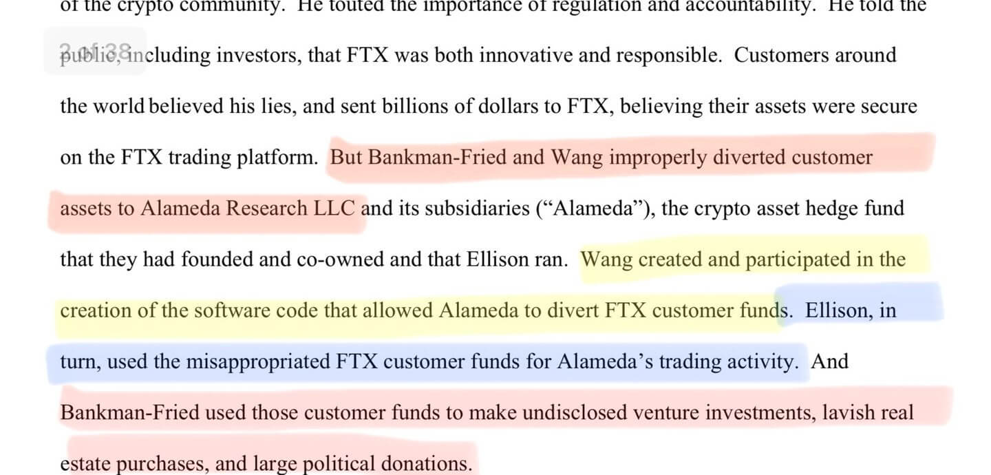 Основатель криптобиржи FTX должен сотни миллионов долларов компании BlockFi. Откуда эта сумма? Детали разбирательства по делу FTX и Alameda. Фото.