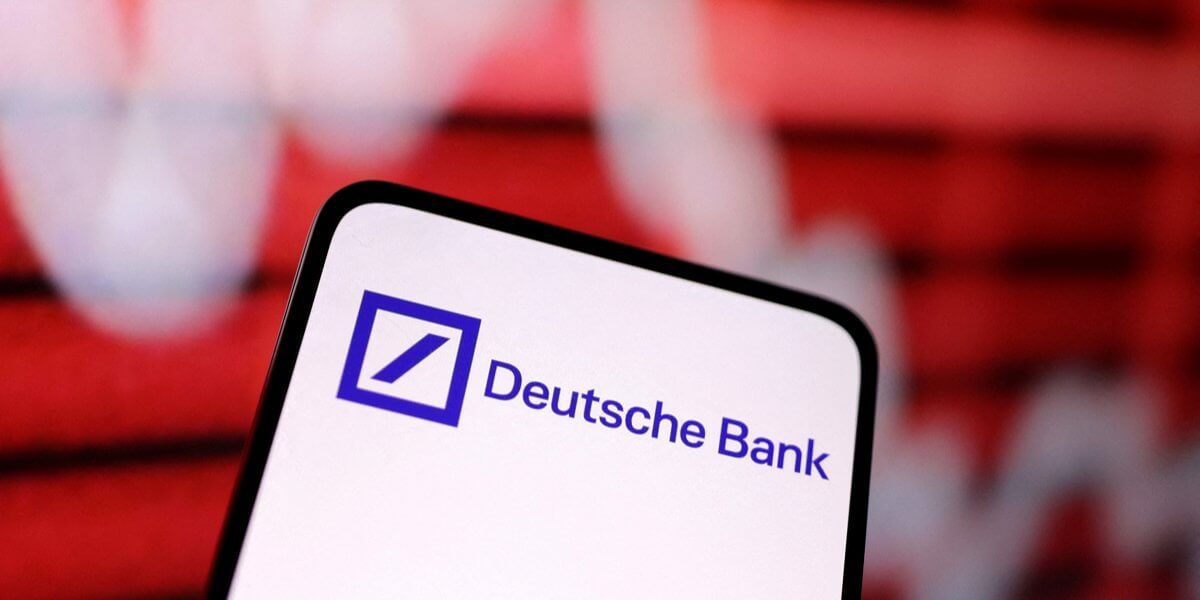 Что будет с криптовалютами в этом году? Логотип Deutsche Bank. Фото.