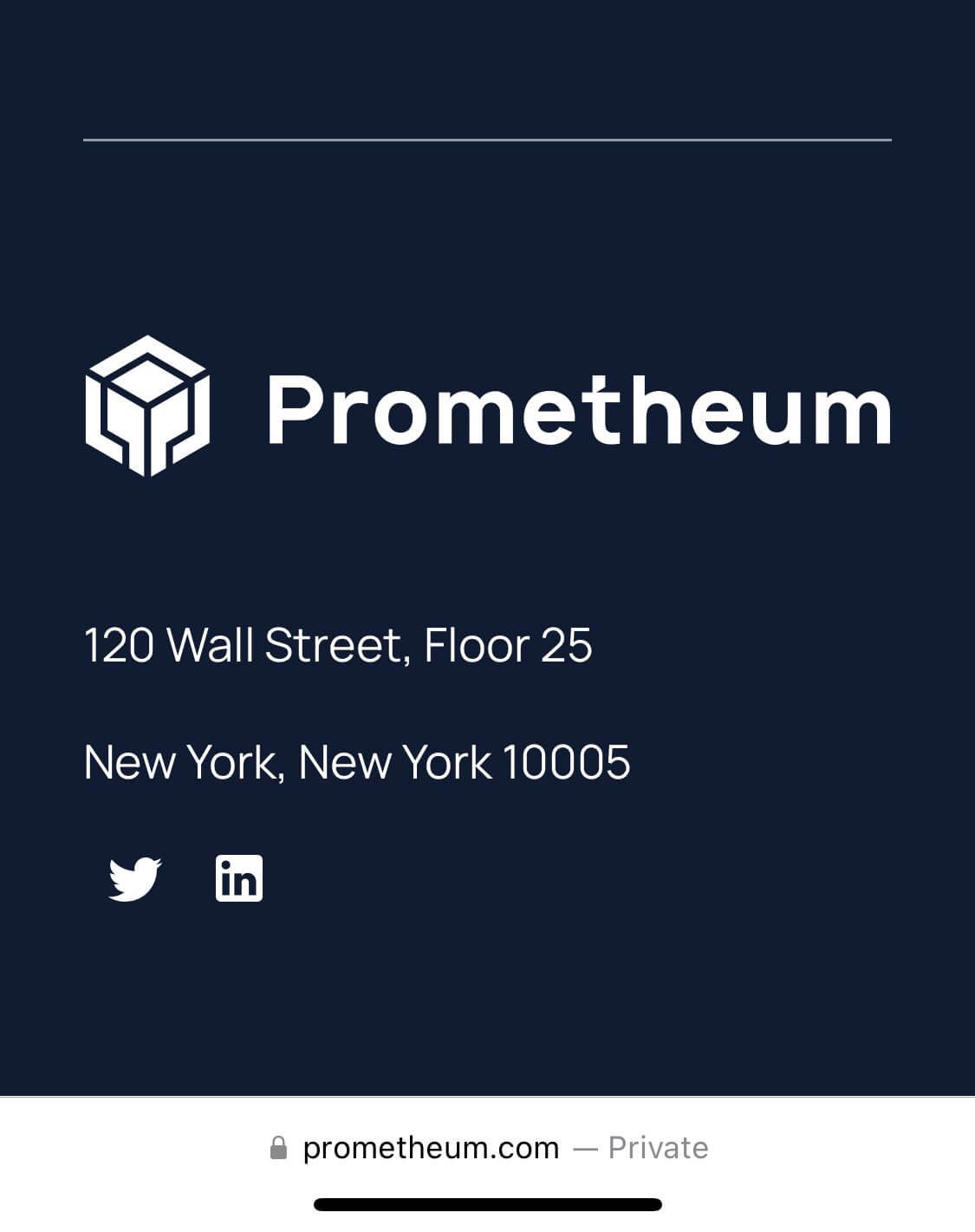 Что делает компания Prometheum. Официальный адрес Prometheum. Фото.