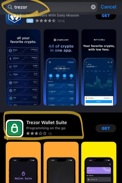 Команда Atomic Wallet раскрыла новые детали взлома криптокошелька. Почему пользователи остались недовольны? Мошенническое приложение Trezor из магазина App Store. Фото.