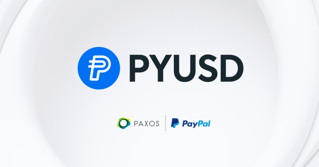 Особенности стейблкоина от PayPal. Логотип стейблкоина PYUSD, который разрабатывается PayPal и Paxos. Фото.