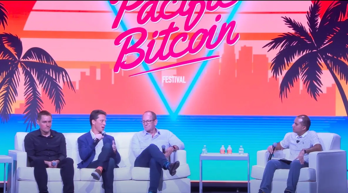 Как повлияет халвинг на курс Биткоина? Дискуссия на мероприятии Pacific Bitcoin Festival 2024. Фото.