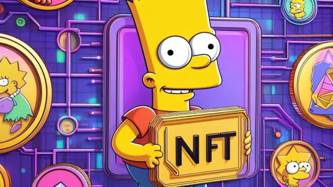 Выход серии «Симпсонов» об NFT привёл к запуску новых коллекций уникальных токенов. Сколько миллионов долларов они привлекли? Фото.