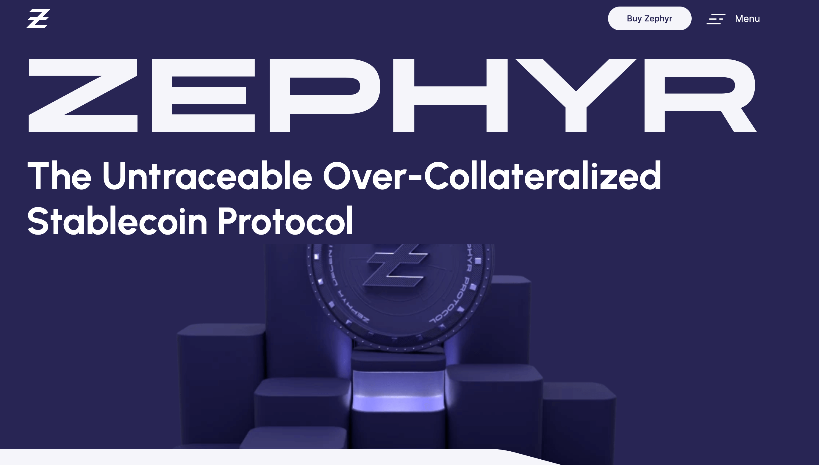 Запуск майнинга Zephyr Protocol (ZEPH). Сайт блокчейн-проекта Zephyr ZEPH. Фото.