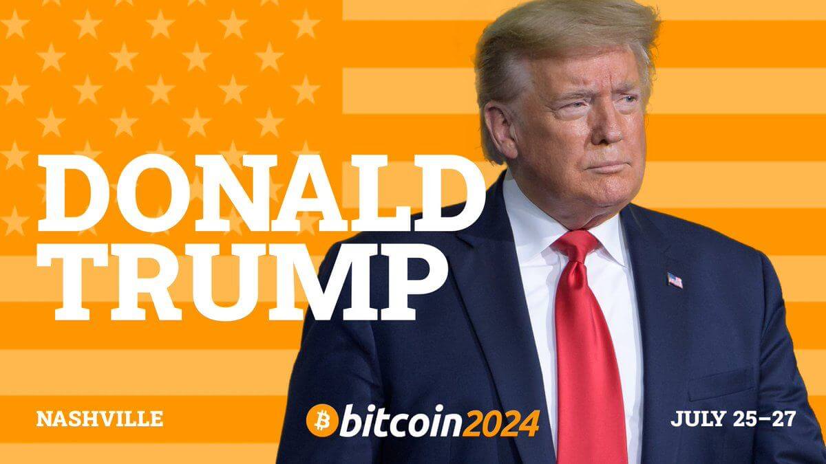 Что будет с курсом Биткоина? Анонс выступления Дональда Трампа на криптовалютной конференции Bitcoin 2024. Фото.