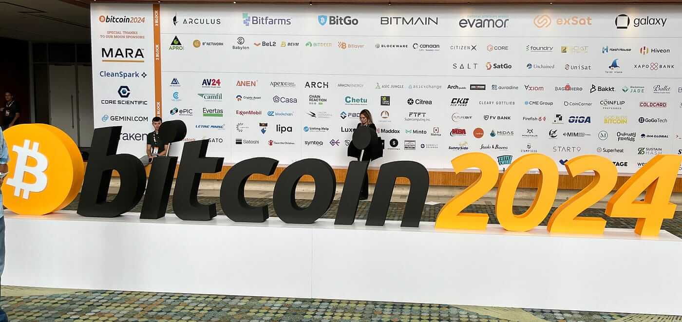 Почему поддержка Биткоина политиками США очень полезна для целой индустрии криптовалют: мнение представителя Bitwise. Конференция Bitcoin 2024 в Нашвилле. Фото.