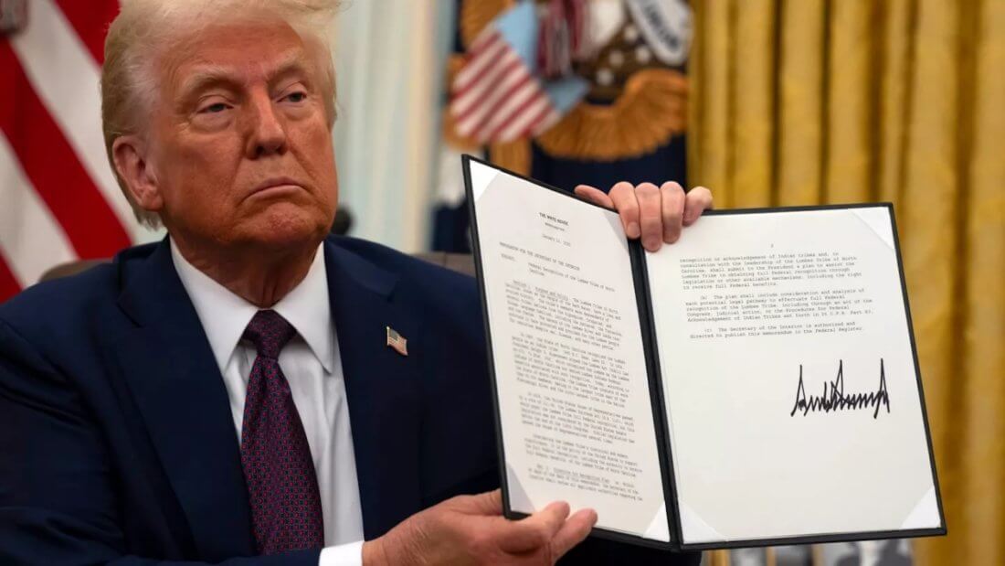 Президент США Трамп подписал указ о создании национального Биткоин-резерва. Почему криптоинвесторы недовольны? Фото.