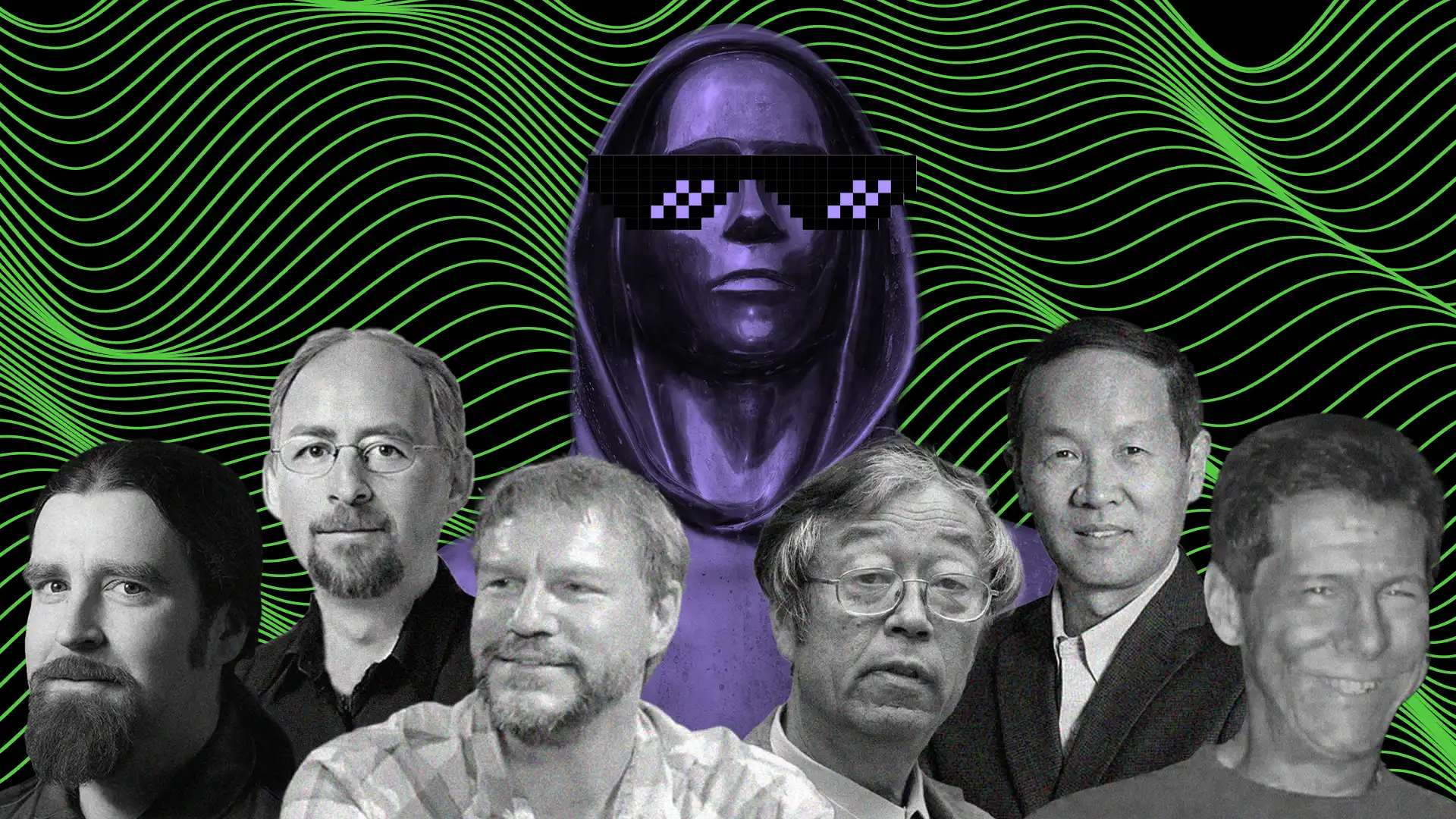 Реальная личность Сатоши Накамото. На роль создателя Биткоина Сатоши Накамото много подозреваемых. Фото.