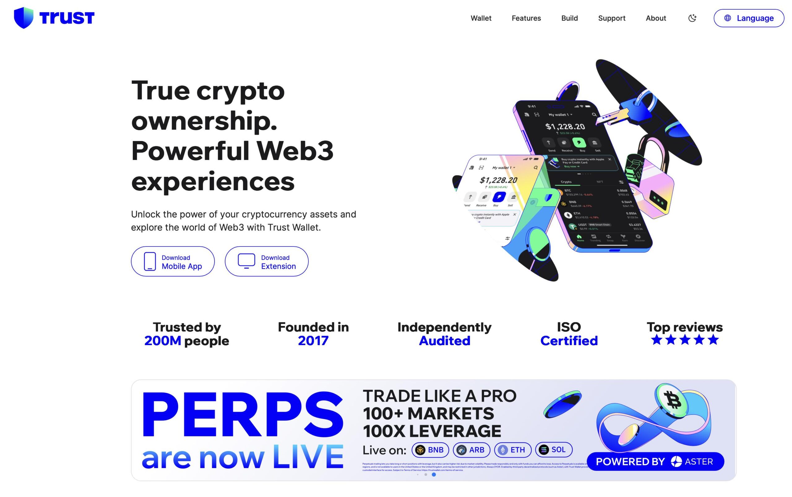 За что критикуют Trust Wallet. Главная страница кошелька Trust Wallet. За что критикуют Trust Wallet. Главная страница кошелька Trust Wallet. Фото.