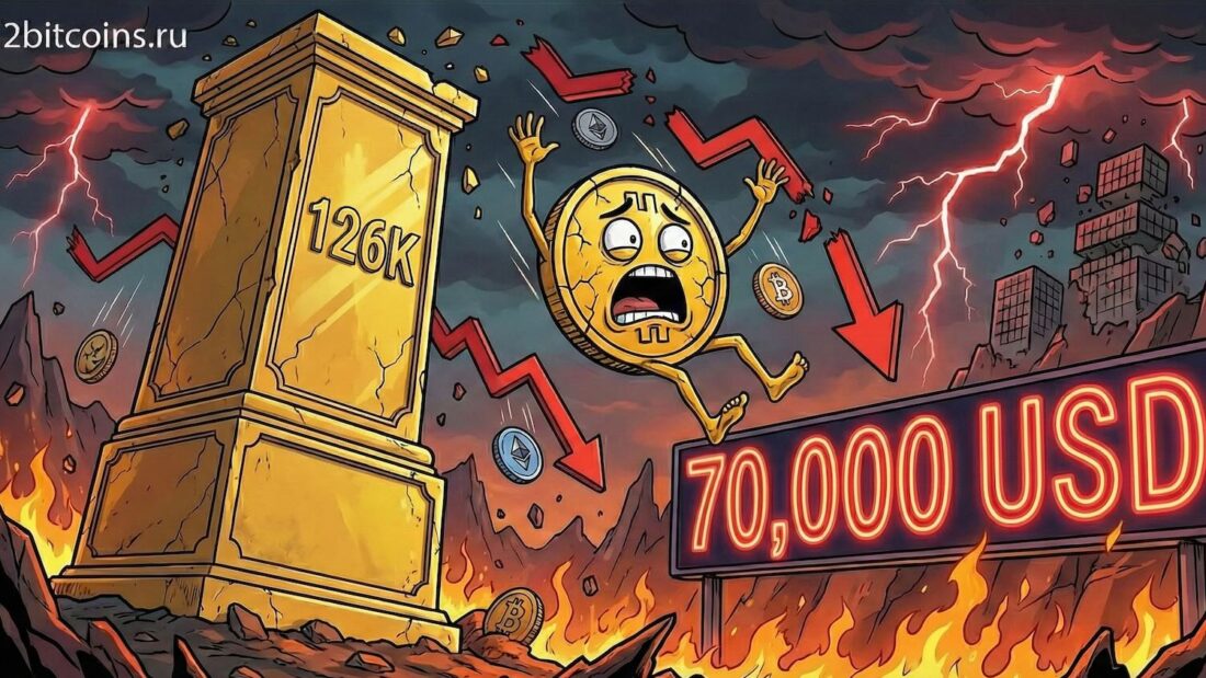Биткоин обвалился до 70 тысяч долларов. Четырёхлетний цикл рынка криптовалют остаётся в силе. Биткоин обвалился до 70 тысяч долларов. Четырёхлетний цикл рынка криптовалют остаётся в силе. Фото.