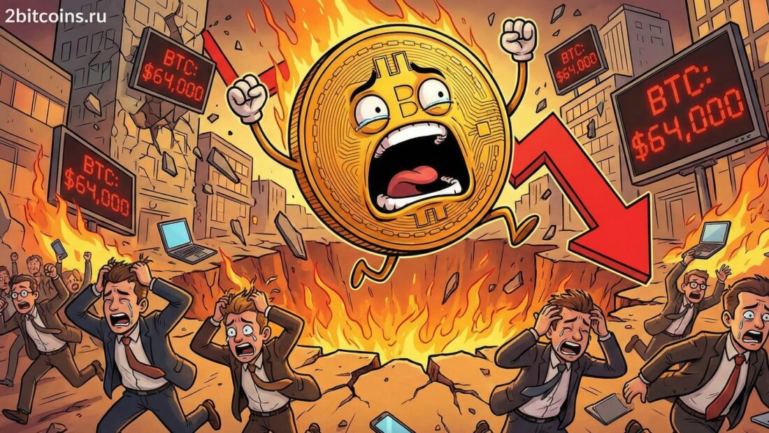 Биткоин обвалился до 64 тысяч долларов. Что так сильно напугало криптоинвесторов? Биткоин обвалился до 64 тысяч долларов. Что так сильно напугало криптоинвесторов? Фото.