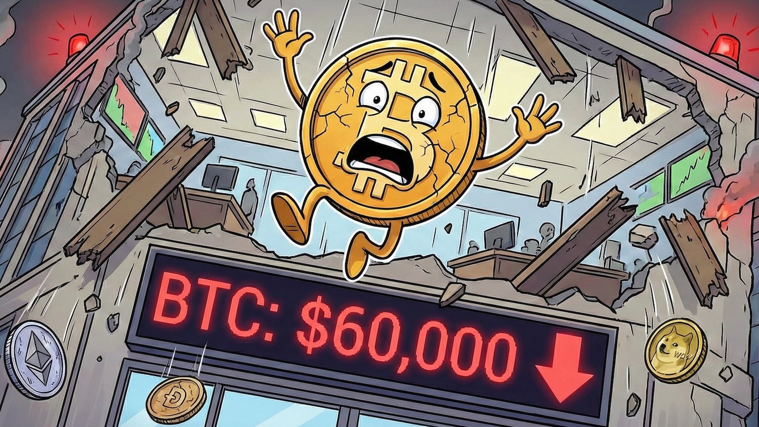 Биткоин упал до 60 тысяч долларов, а инвесторы отказываются покупать криптовалюту. Что дальше?