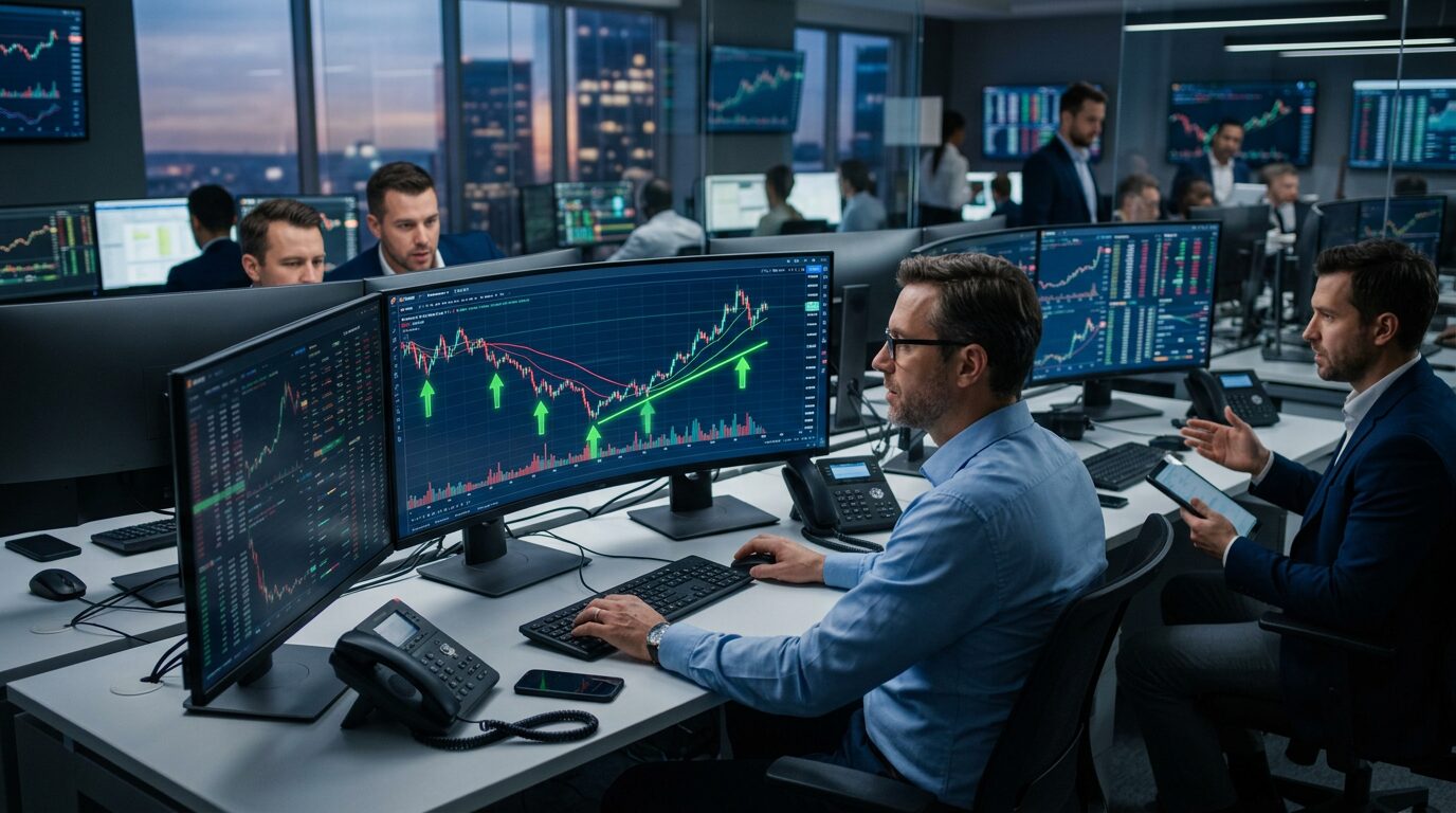 Инвесторы IBIT покупают на просадках. Криптовалютные трейдеры. Фото.