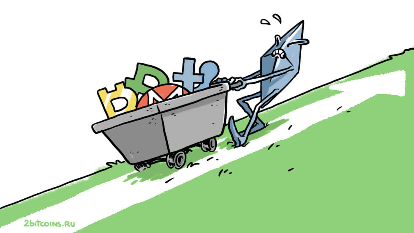 КРИПТОЖМЫХ / Криптобогачи против грабителей, крах Эфириума и выживаемость сети в условиях войны. Эфириум подешевел на 65% против Биткоина после перехода на Proof-of-Stake. Было ли обновление ошибкой? Фото.