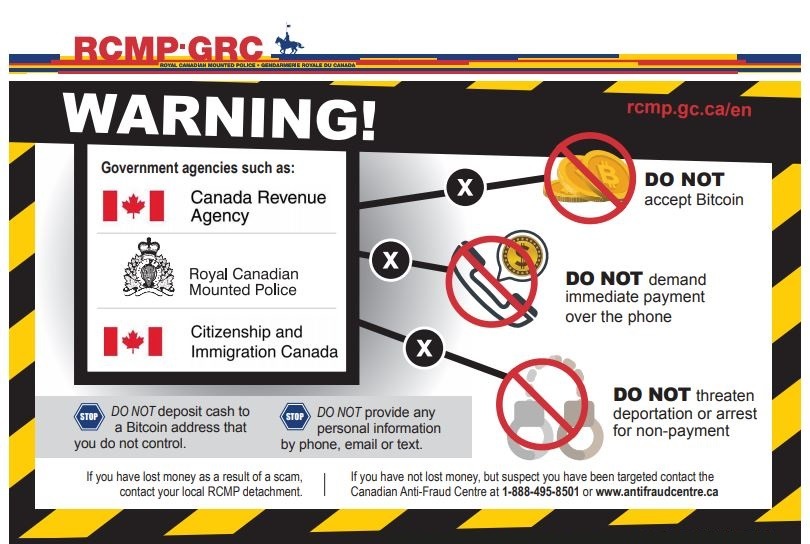 Мошенничество с криптовалютами. Предупреждение о мошенничестве. Фото.