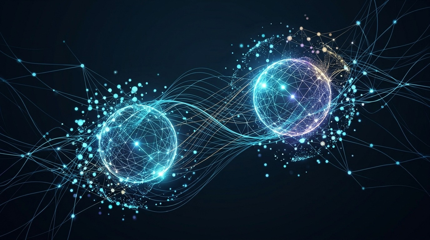 Запутанные кубиты обмениваются информацией мгновенно, что даёт квантовым компьютерам уникальную координацию