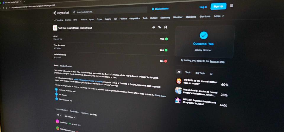 Инженер Google использовал инсайдерскую информацию для торговли на Polymarket — обвинения федеральных властей. Фото.