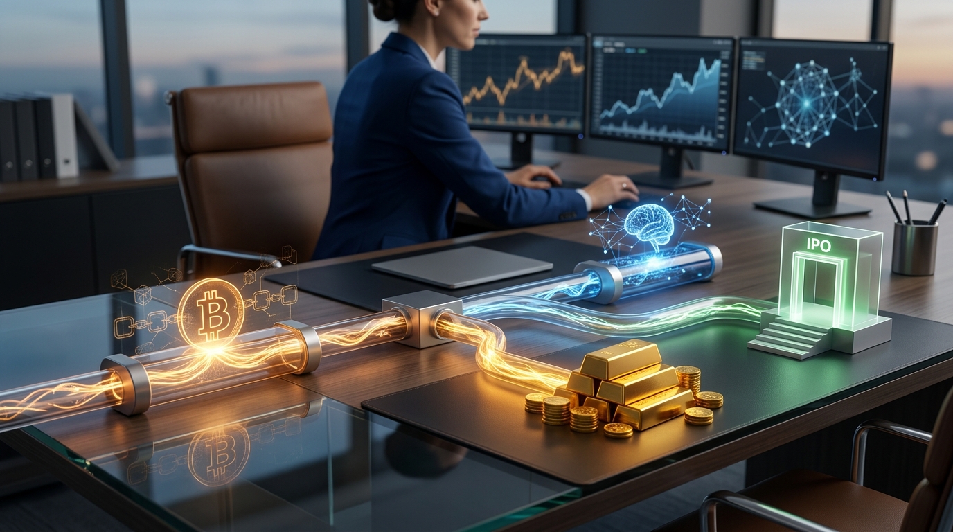 Капитал перетекает из крипты в золото, ИИ-акции и громкие IPO