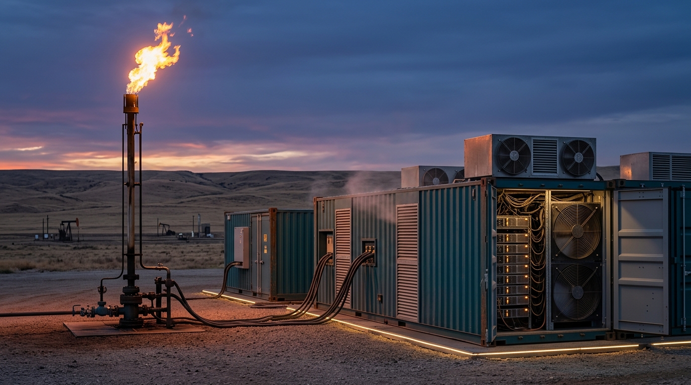 Попутный газ на месторождениях может стать источником энергии для майнинга
