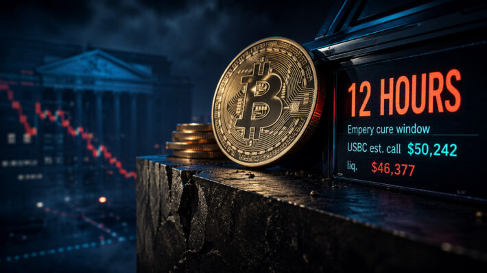 Bitcoin-казначейства получили два маржин-колла в 2026: 12 часов до ликвидации. Фото.