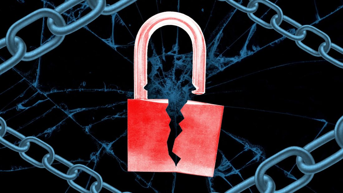 Smartphone photo gallery being scanned by malware searching for crypto seed phrase screenshots, dark cyber security style