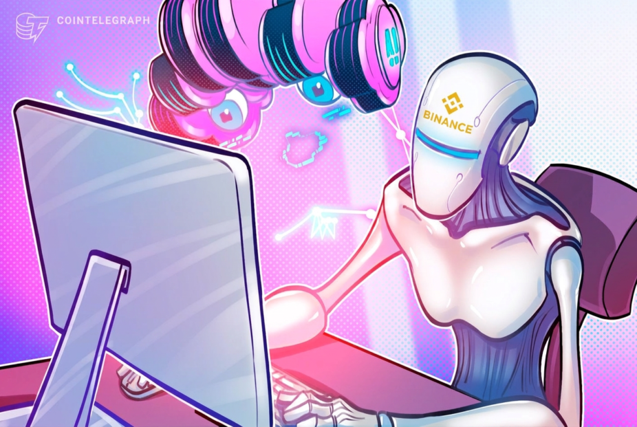 AI trading agent connected to a cryptocurrency exchange dashboard with permission toggles and account limits