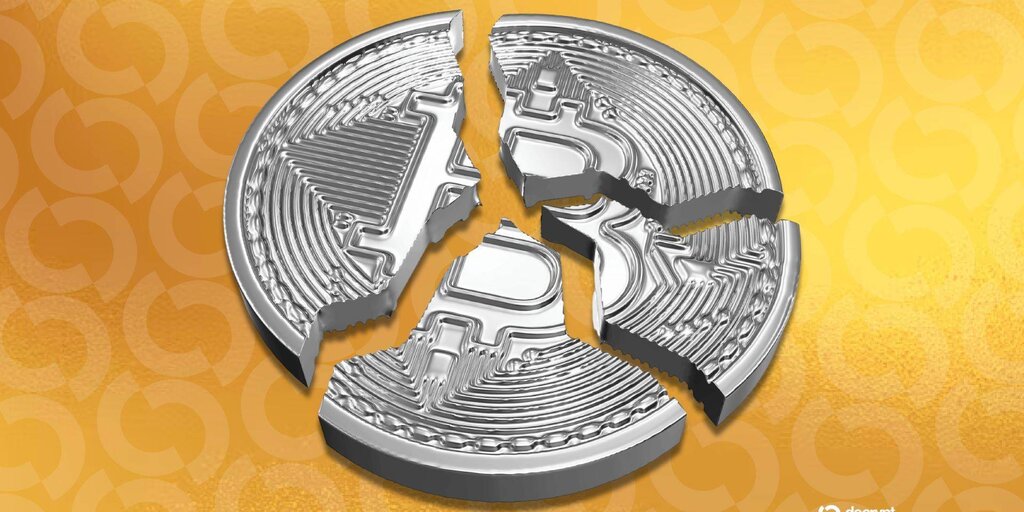 AI-powered automated hacking probing a Bitcoin bridge, dark server room with glowing security alerts