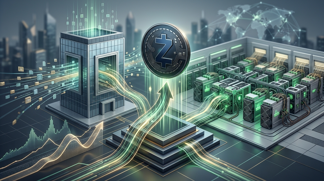 Монета Zcash среди майнингового оборудования и финансовых графиков