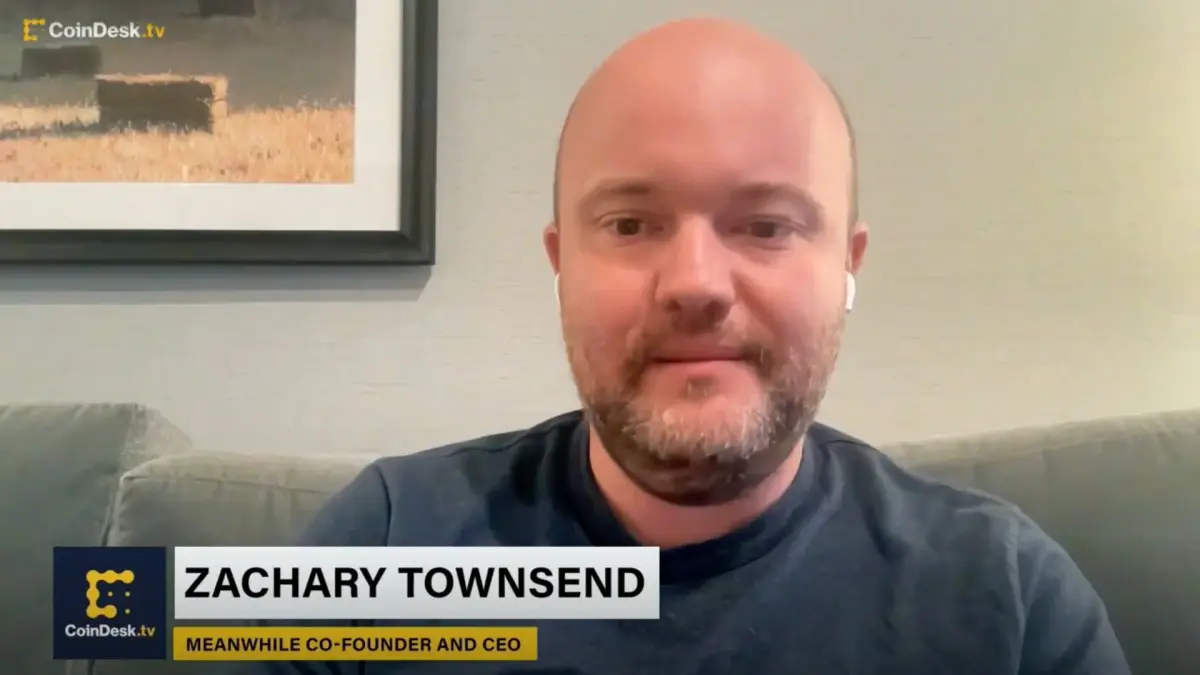 Закари Таунсенд, соучредитель и CEO Meanwhile, в эфире CoinDesk.tv